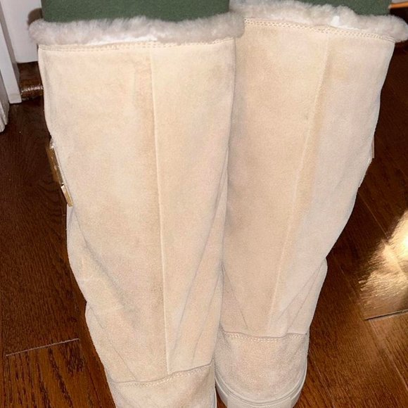 Philipp Plein Women's Cream Suede Boots - Picture 2 of 8